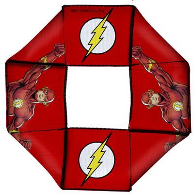 Dog Toy Squeaky Octagon Flyer - Flash Pose Flash Icon Red