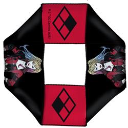 Dog Toy Squeaky Octagon Flyer - Harley Quinn Pose Diamond Icon Black Red