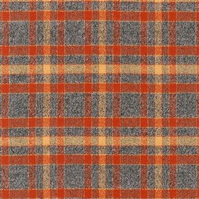 Flannel Dog Bandana, Plaid Bandana, Fall Bandana, High Quality Fabric, Rust, Grey