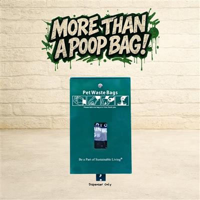 The Original Poop Bags® Commercial Dog Waste Bag Dispenser – Compatible with Pull-Strap Header Bags