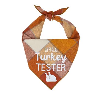 Fall Thanksgiving Bandana | Turkey Bandana | Holiday Dog Bandana | Fall Bandana - Reversible