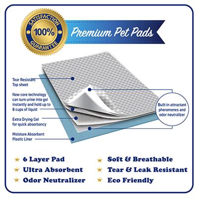Jumbo Pet Training Pads by Pets First (40 pads per box)
