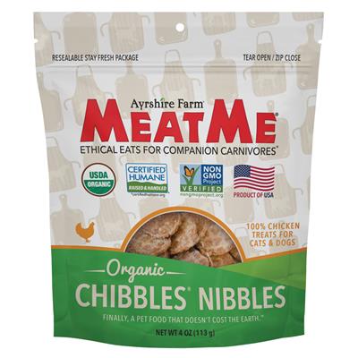 Organic Chibbles — Chicken Nibbles for Dogs & Cats, 4 oz. Bag