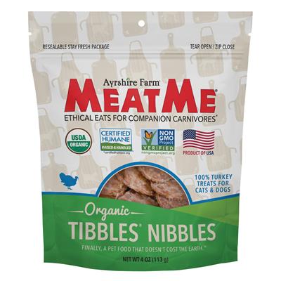 Organic Tibbles — Turkey Nibbles for Dogs & Cats, 4 oz. Bag