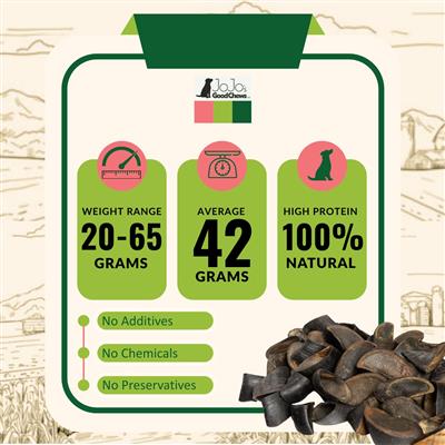 All-Natural Premium Cow Hooves Chews for Dogs (25/Case)