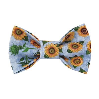 Sunflower Bow Tie, Floral Bow Tie, Flower Bow Tie, Summer Bow Tie, Dog Bow Tie