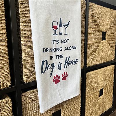 Kitchen Towel - It's not drinking alone...