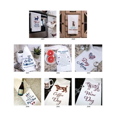 Kitchen Towel Assortment includes 2 each of 8 designs
