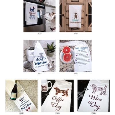 Kitchen Towel Assortment includes 2 each of 7 designs