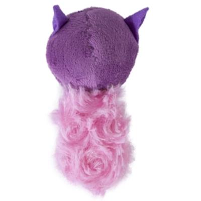 JW® Cataction® Plush Purple Racoon Cat Toy