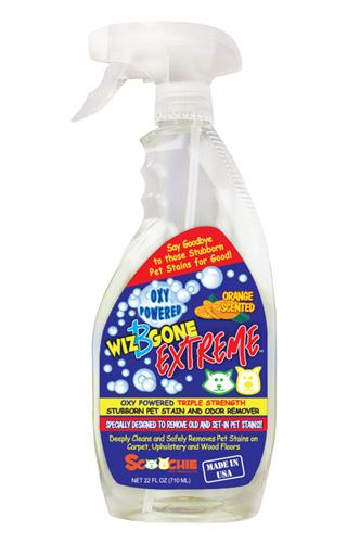 22 Ounce Wiz B Gone EXTREME with Oxy Power for older stains, orange scented