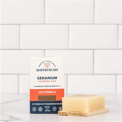 Wondercide - Geranium Shampoo Bar - .5 oz. Trial Size