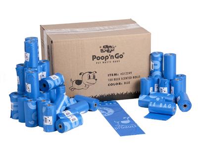 GoGo® **NEW** 100 Ct. Blue Poop Bags
