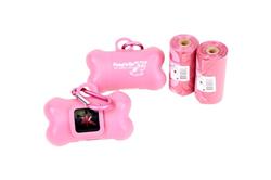 GoGo® 25 Ct. Pink Dispenser w/Matching Refill Roll