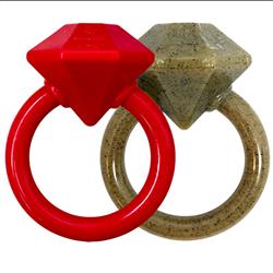 Diamond Ring Durable Teething Ring for Puppies and Aggressive Chewers