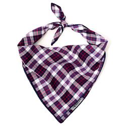 Madras Plaid Navy/Red/White Classic Bandana