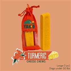 Turmeric Yak Chews - Large 4oz. (Individually Bagged)