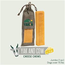 Yak and Cow Milk Chews - Jumbo 8oz. (Individually Bagged)