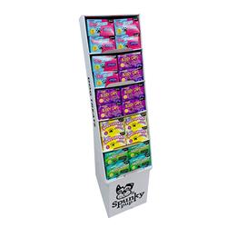 Spunky Pup Dog Treat Floor Display, 60pc (15 each of 4 flavors)