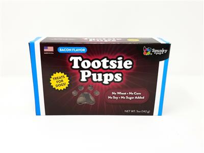 Tootsie Pups Dog Treats, Bacon Flavor, 5 oz