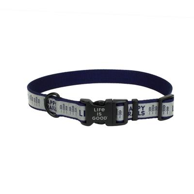 Life is Good® Happy Trails Reflective Dog Collar & Leash
