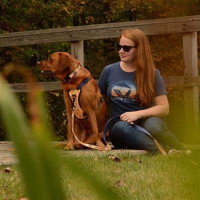 Life is Good® Yellow Good Vibes Canvas Overlay Dog Harness