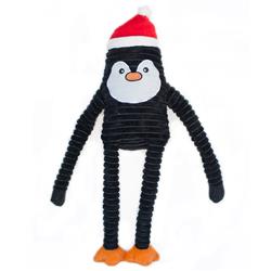Holiday Crinkle Penguin - Christmas Dog Toy - Large