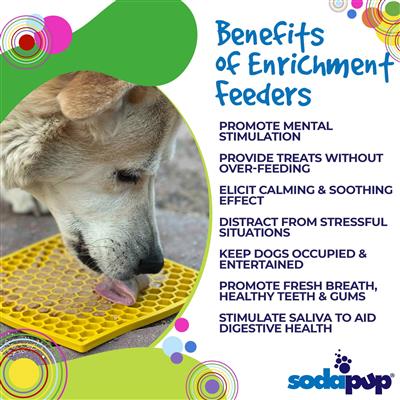 Honeycomb Design Emat Enrichment Licking Mat - Yellow