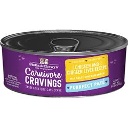 Stella & Chewys Cat Carnivore Cravings Pate Chicken & Liver 2.8oz. (Case of 24)
