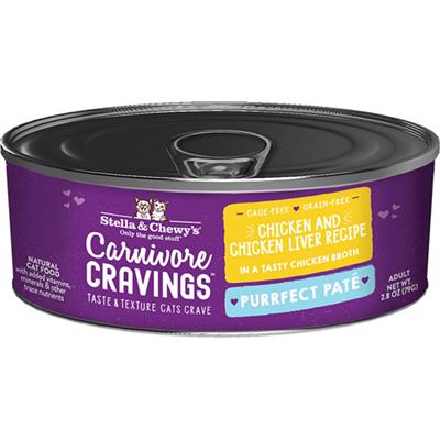 Stella & Chewys Cat Carnivore Cravings Pate Chicken & Liver 2.8oz. (Case of 24)