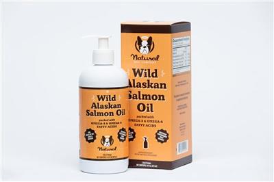 Wild Alaskan Salmon Oil for Dogs & Cats 16 oz Bottle and Pump Included Separately