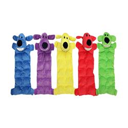 Multipet Minipet Loofa Squeaker Mat Dog Toy Assorted 6 Inches