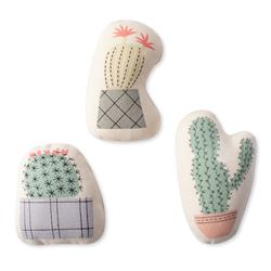 Potted Cactus Canvas Mini Dog Toys Set Of 3