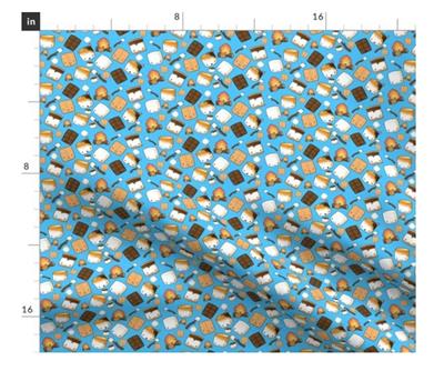 Camping | Marshmallow Bandana, Camping Bandana, Summer Bandana,  | Fall Bandana