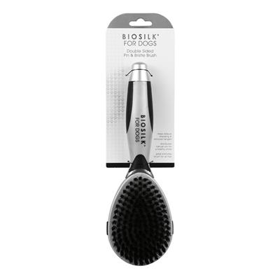 BioSilk for Dogs Double Sided Pin and Bristle Brush