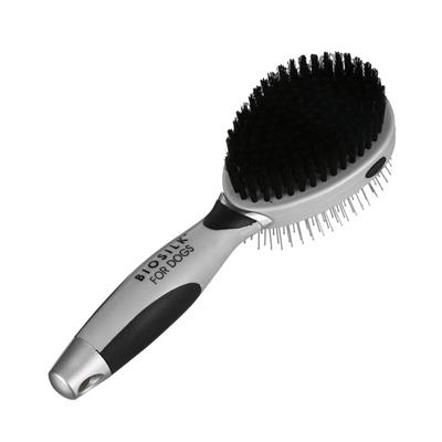 BioSilk for Dogs Double Sided Pin and Bristle Brush