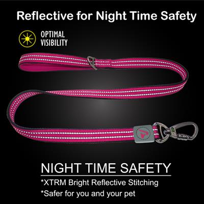 DOCO® VARIO  Leash Reflective w/ Click and Lock Snap - 6ft