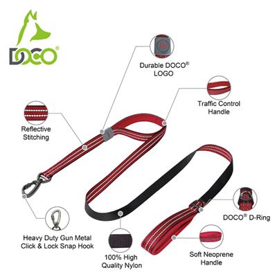 DOCO® VARIO Double Handle Walking/Traffic Leash