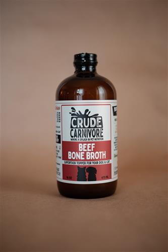 16 oz Beef Bone Broth for Dogs + Cats