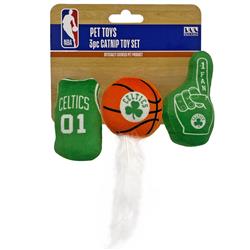 Boston Celtics 3 pc Cat Nip Toy Set