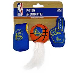 Golden State Warriors 3 pc Cat Nip Toy