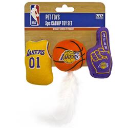 LA Lakers 3 pc Cat Nip Toy