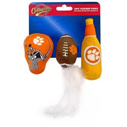 Clemson 3 pc Cat Nip Toy Set