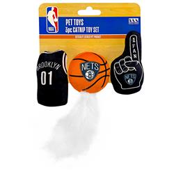 Brooklyn Nets 3 pc Cat Nip Toy Set