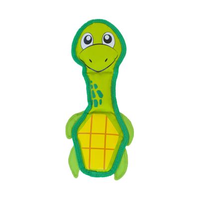 Outward Hound Fire Biterz Sea Turtle Durable Fire Hose Dog Toy Green Medium