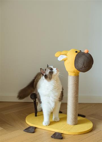 Catry Cartoon Giraffe Cat Scratching Post - A 19" Cat Furniture, Model-CT210236
