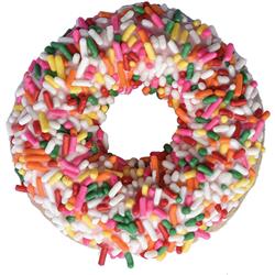 Gourmet Donut, Pink w/ Jimmies Donut Dog Treat