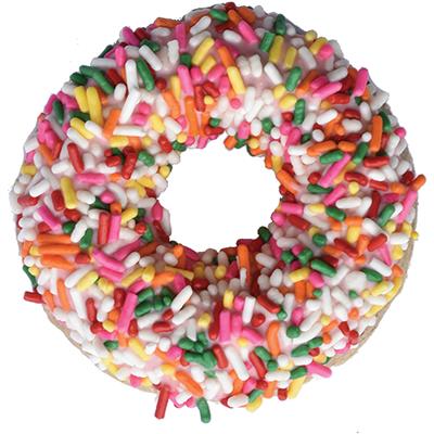 Gourmet Donut, Pink w/ Jimmies Donut Dog Treat