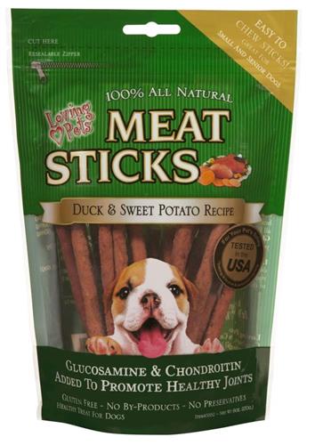 Loving Pets Meat Sticks Sweet Potato and Duck Recipe Dog Treats 1ea/6 oz