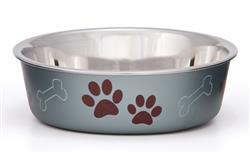 Loving Pets Metallic Dog Bowl Blueberry Small